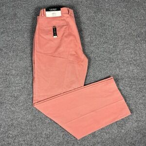 New Ralph Lauren Mens Flat Front Pants 34x30 Salmon Coral NWT